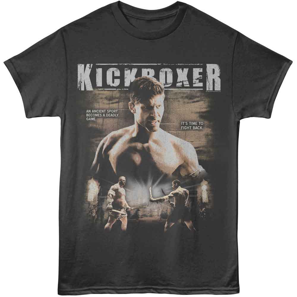 KICKBOXER-KICKBOXER FIGHT SCENE-SMOKE ADULT S/S TSHIRT