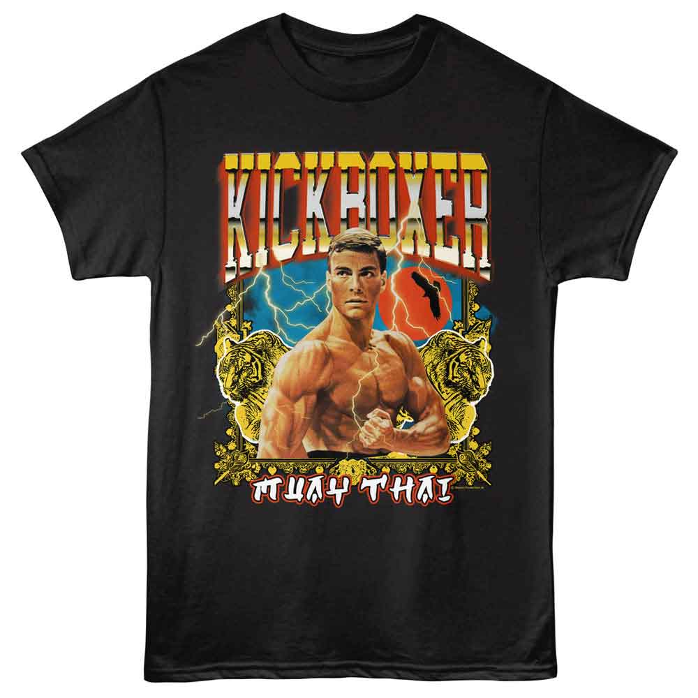 KICKBOXER-KICKBOXER TWO TIGERS-BLACK ADULT S/S TSHIRT