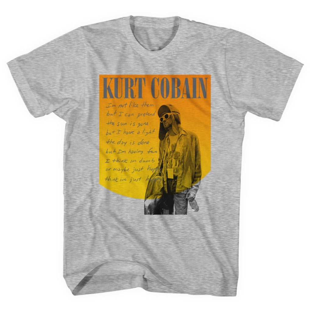 Kurt Cobain Just Happy Photo Tee