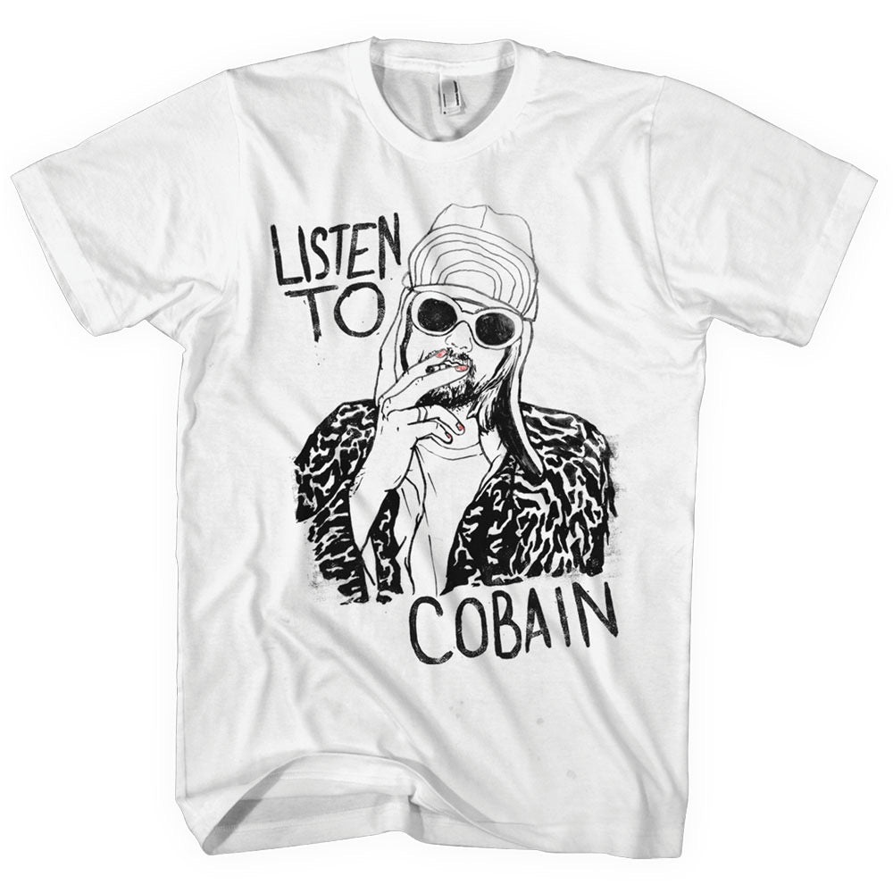 Kurt Cobain Listen to Cobain Tee