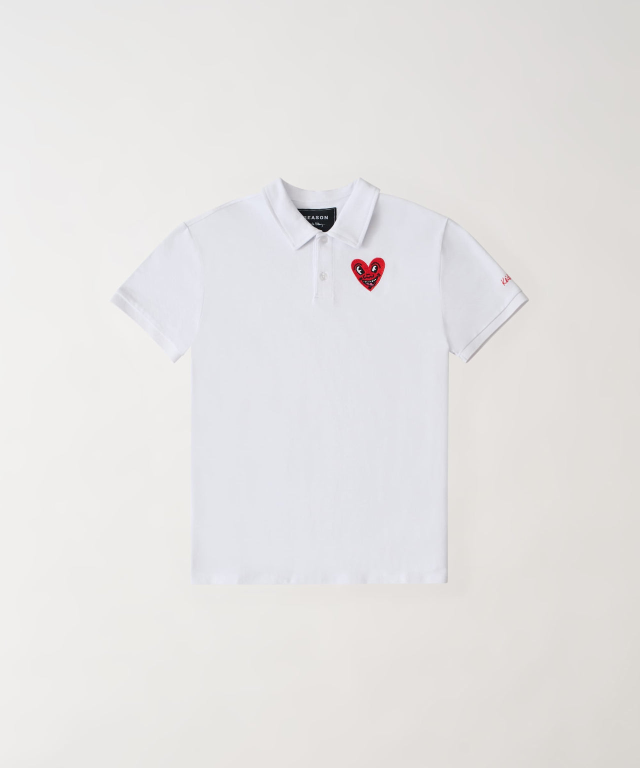 Keith Haring Embroidered Heart Polo
