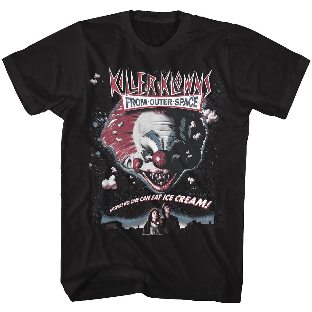KILLER KLOWNS-POSTER-BLACK ADULT S/S TSHIRT