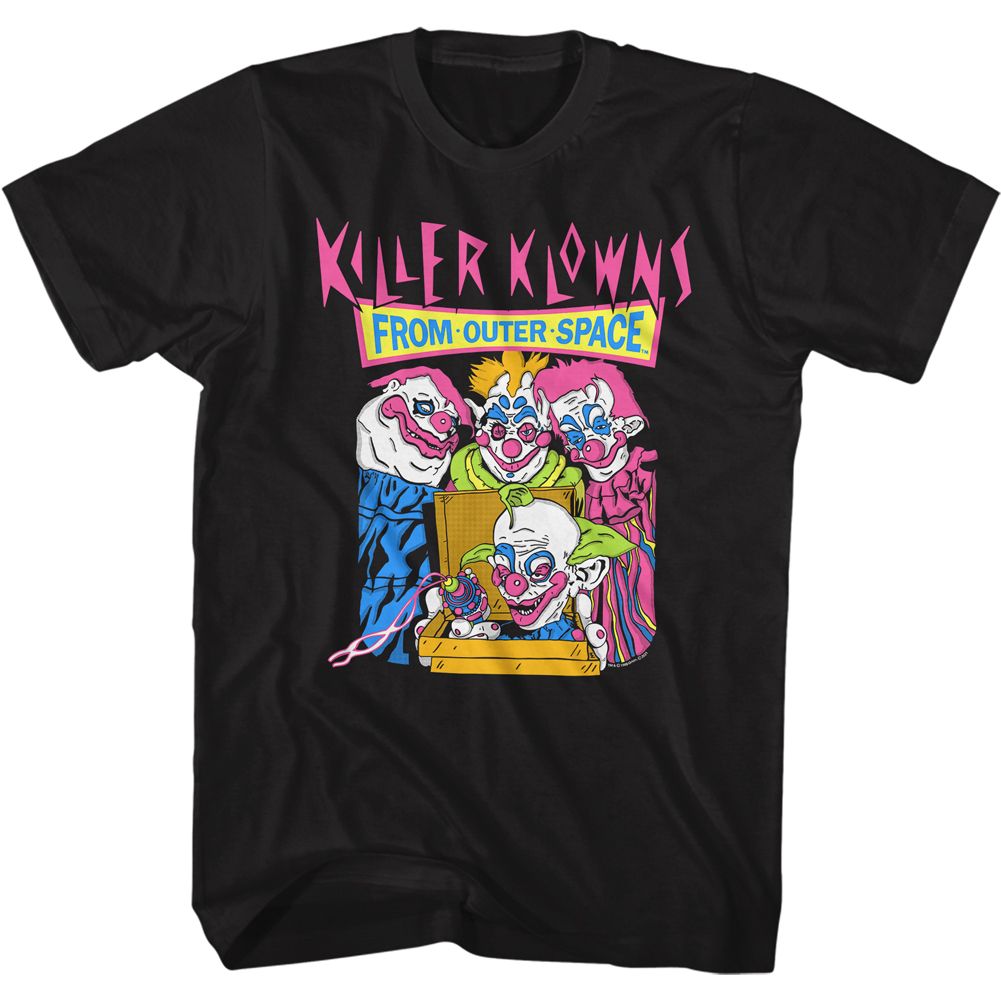 KILLER KLOWNS-PIZZA DELIVERIES-BLACK ADULT S/S TSHIRT