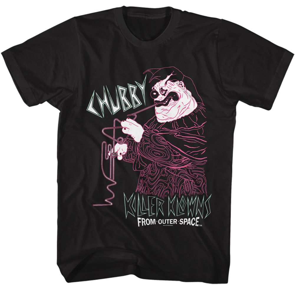KILLER KLOWNS-KILLER KLOWNS CHUBBY-BLACK ADULT S/S TSHIRT