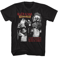 Thumbnail for KILLER KLOWNS-KILLER KLOWNS FOUR BW PHOTOS-BLACK ADULT S/S TSHIRT