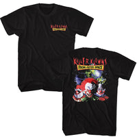 Thumbnail for KILLER KLOWNS-KILLER KLOWNS IN SPACE FRONT AND BACK-BLACK ADULT S/S TSHIRT