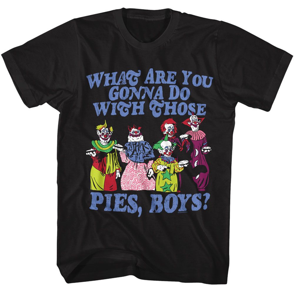 KILLER KLOWNS-KILLER KLOWNS PIES-BLACK ADULT S/S TSHIRT