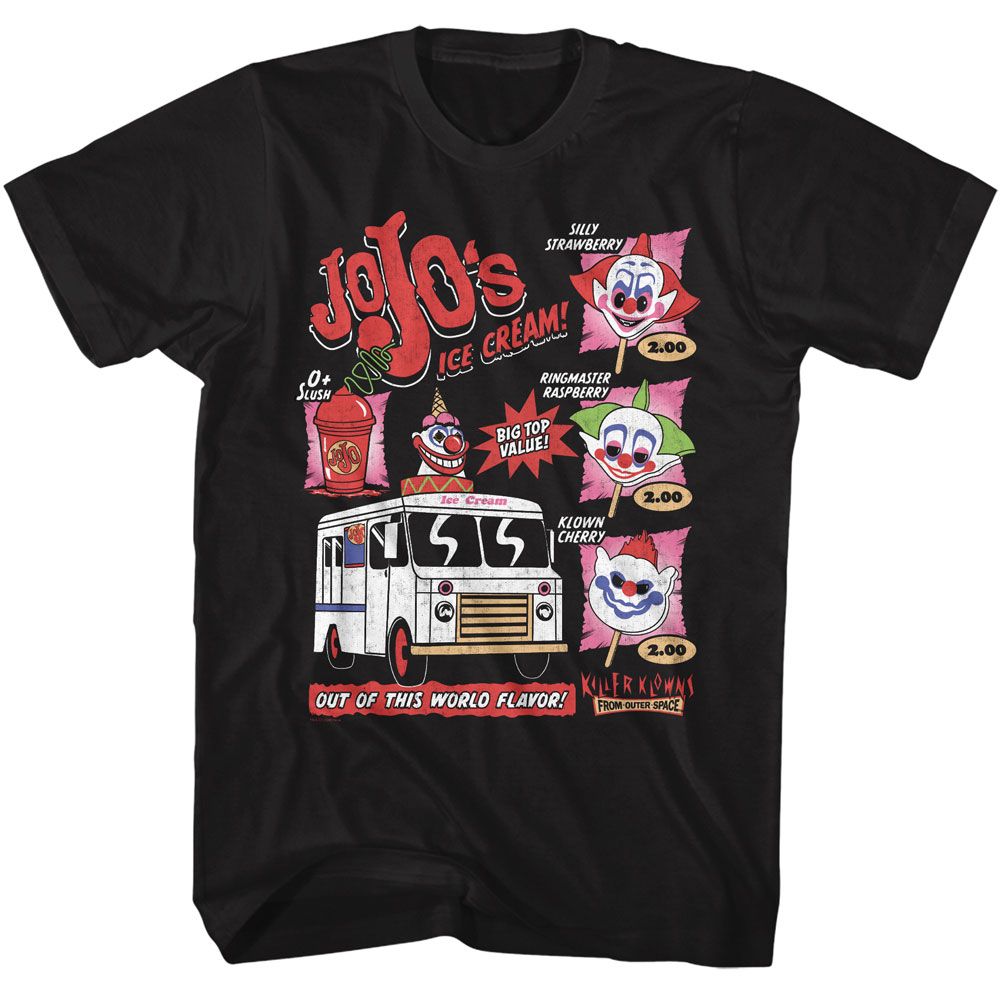KILLER KLOWNS-KILLER KLOWNS JOJO ICE CREAM-BLACK ADULT S/S TSHIRT