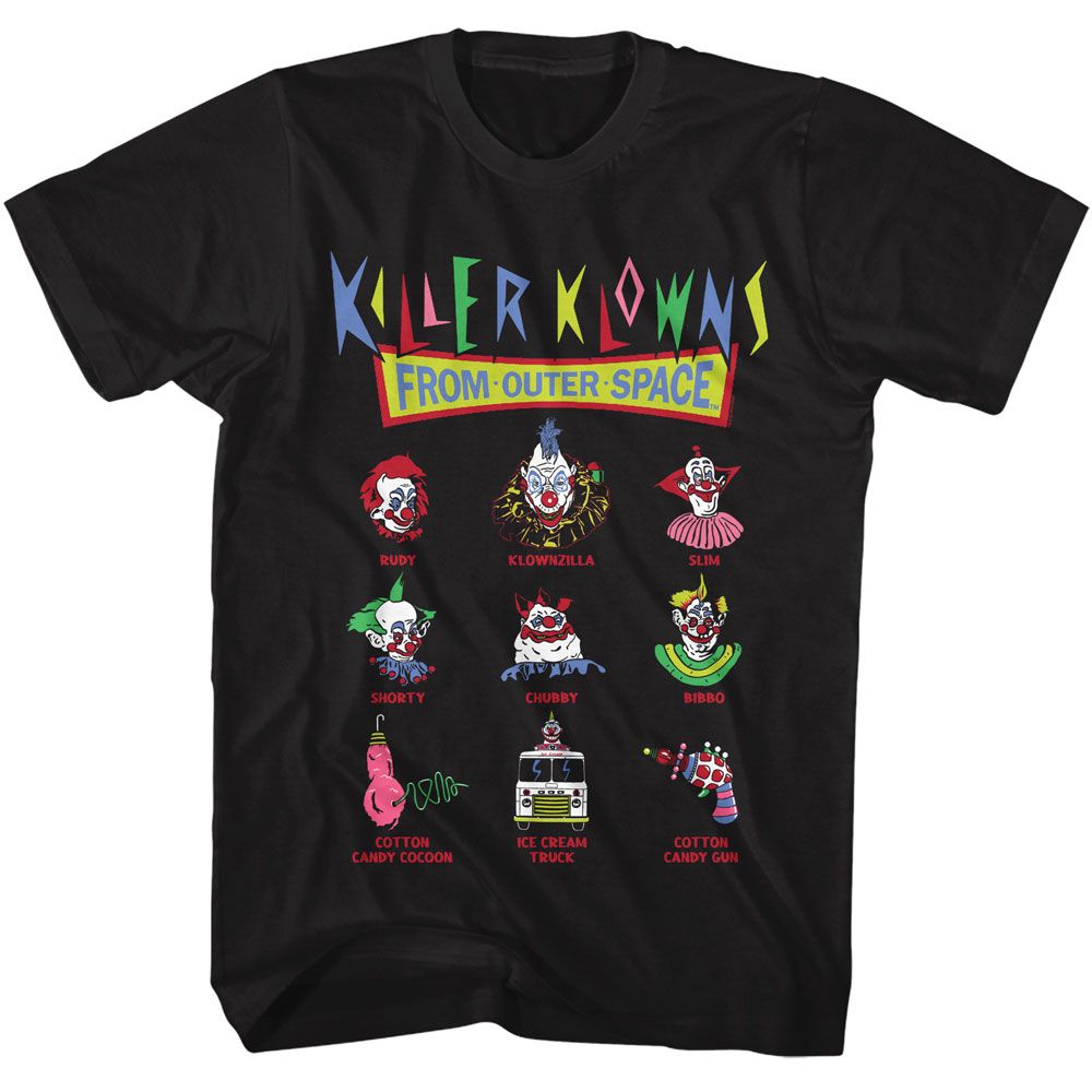 KILLER KLOWNS-KILLER KLOWNS AND STUFF-BLACK ADULT S/S TSHIRT