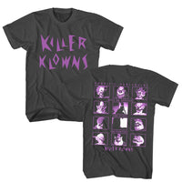 Thumbnail for KILLER KLOWNS-KILLER KLOWNS HORRIFIC HARLEQUINS-SMOKE ADULT S/S TSHIRT