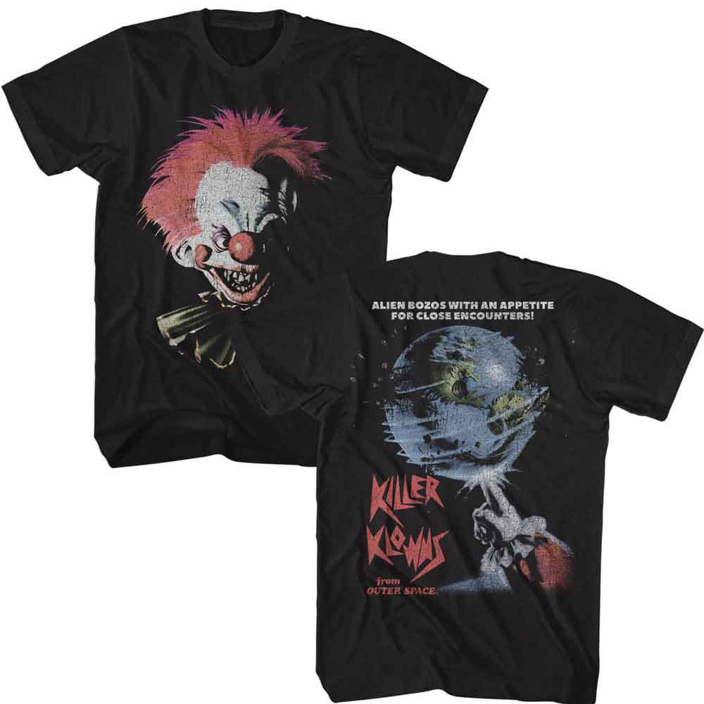KILLER KLOWNS-KILLER KLOWNS OVERSIZED KLOWN HEAD F B-BLACK ADULT S/S TSHIRT