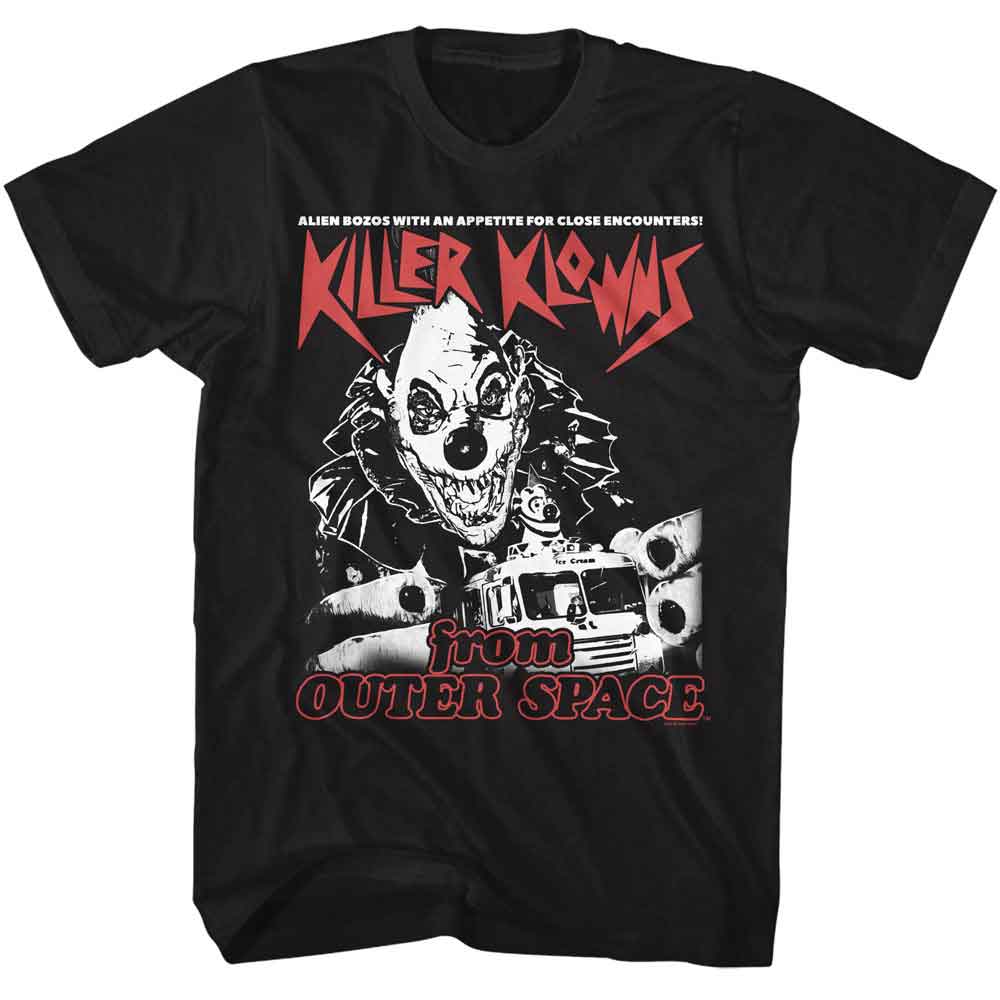 KILLER KLOWNS-KILLER KLOWNS KLOWNZILLA POSTER-BLACK ADULT S/S TSHIRT