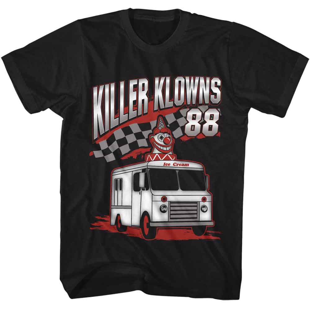 KILLER KLOWNS-KILLER KLOWNS ICE CREAM TRUCK-BLACK ADULT S/S TSHIRT