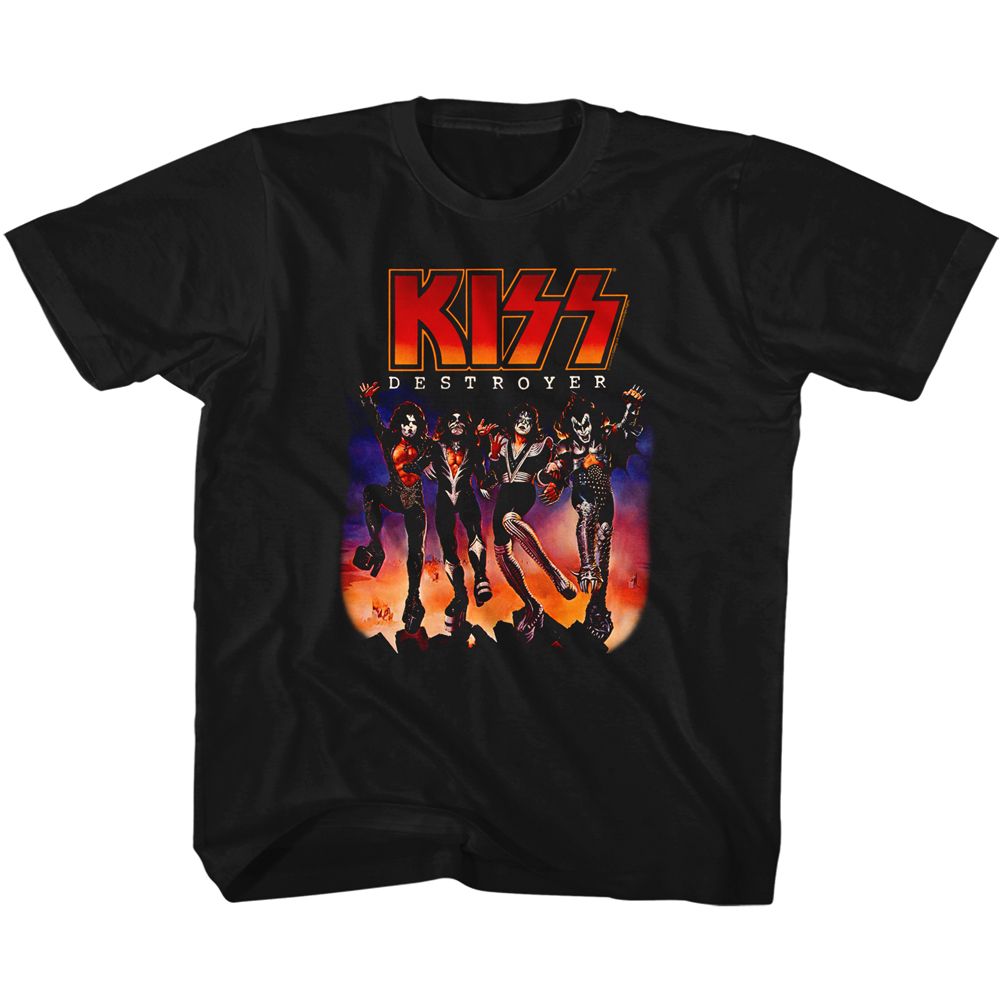KISS-DESTROYER-BLACK YOUTH S/S TSHIRT