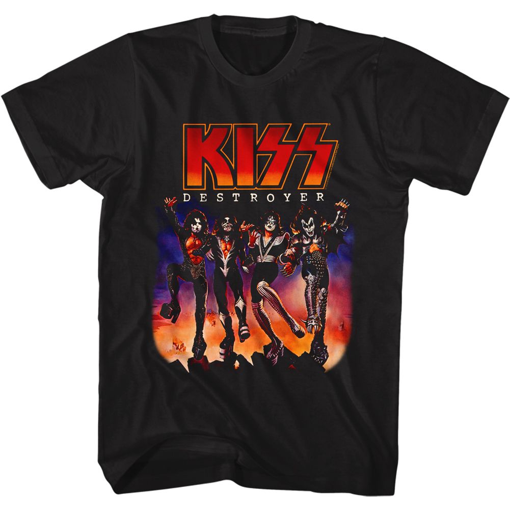 KISS-DESTROYER-BLACK ADULT S/S TSHIRT