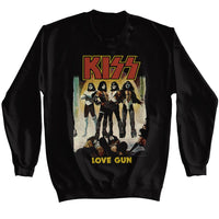 Thumbnail for KISS-KISS LOVE GUN-BLACK ADULT L/S SWEATSHIRT