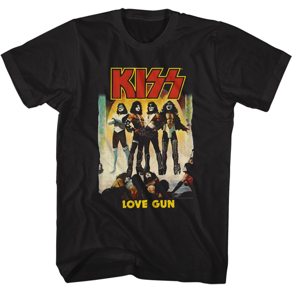 KISS-LOVE GUN-BLACK ADULT S/S TSHIRT