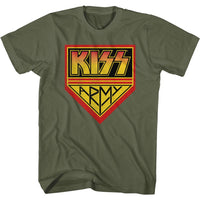 Thumbnail for KISS-KISSARMYGREEN-MILITARY GREEN ADULT S/S TSHIRT