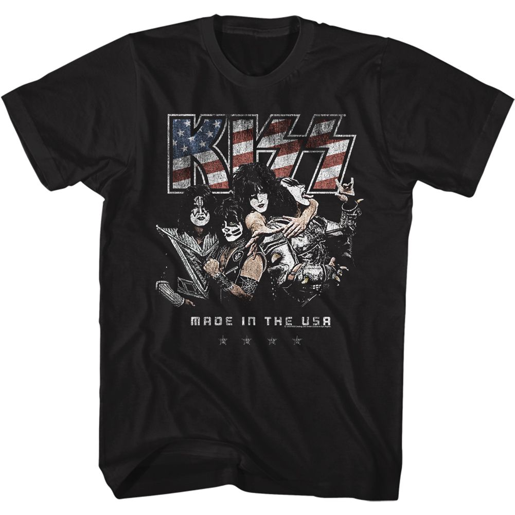 KISS-AMERIKISS-BLACK ADULT S/S TSHIRT