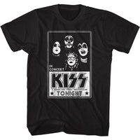 Thumbnail for KISS-KISS TONIGHT-BLACK ADULT S/S TSHIRT