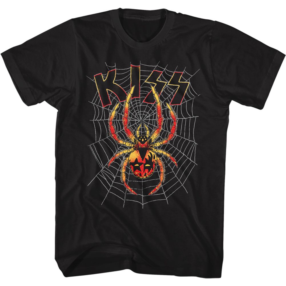 KISS-SPIDER-BLACK ADULT S/S TSHIRT