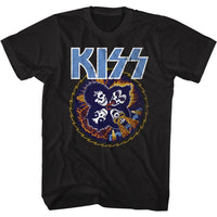 Thumbnail for KISS-SKULL CIRCLE-BLACK ADULT S/S TSHIRT
