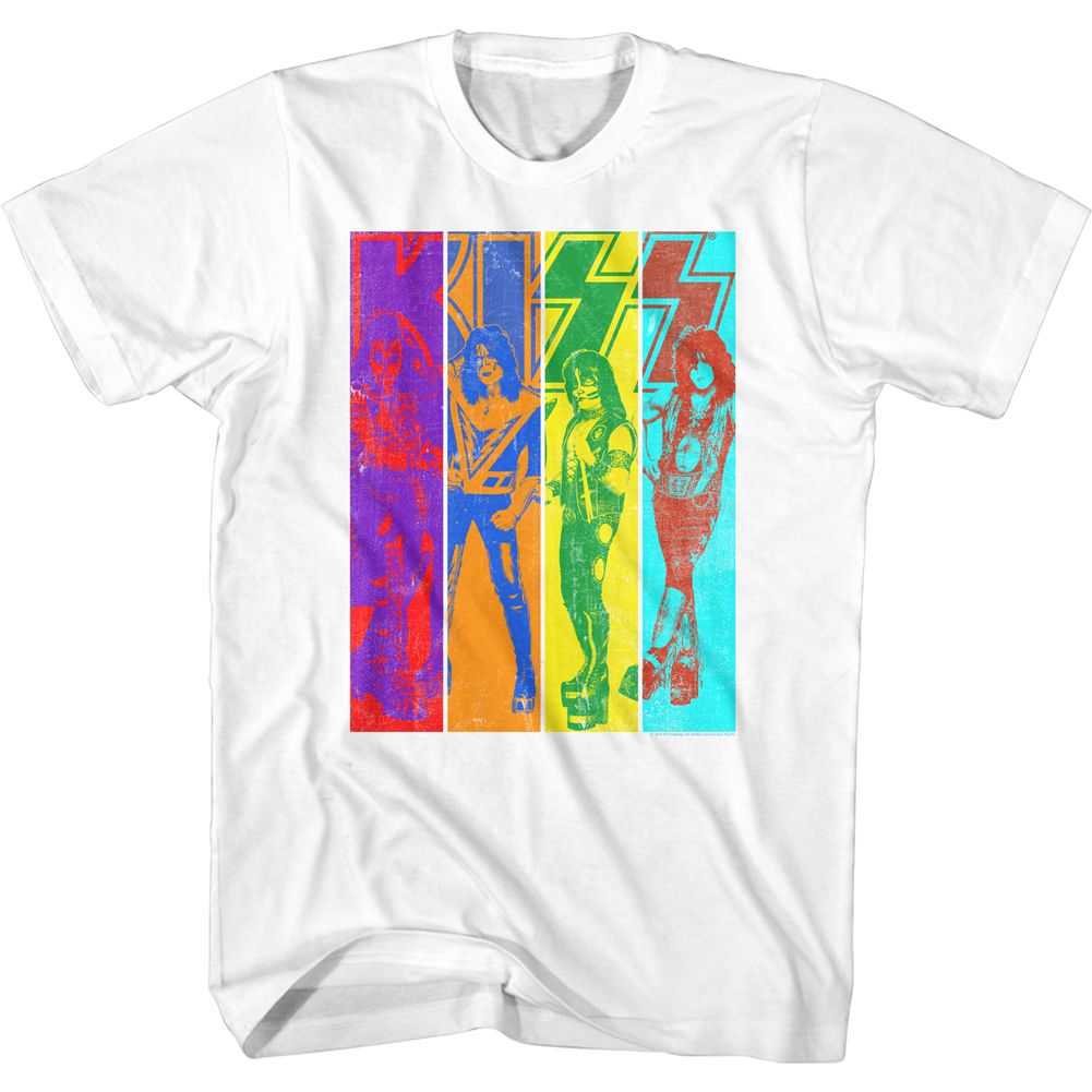 KISS-COLOR KISS-WHITE ADULT S/S TSHIRT