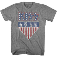 Thumbnail for KISS-KISS1776-GRAPHITE HEATHER ADULT S/S TSHIRT
