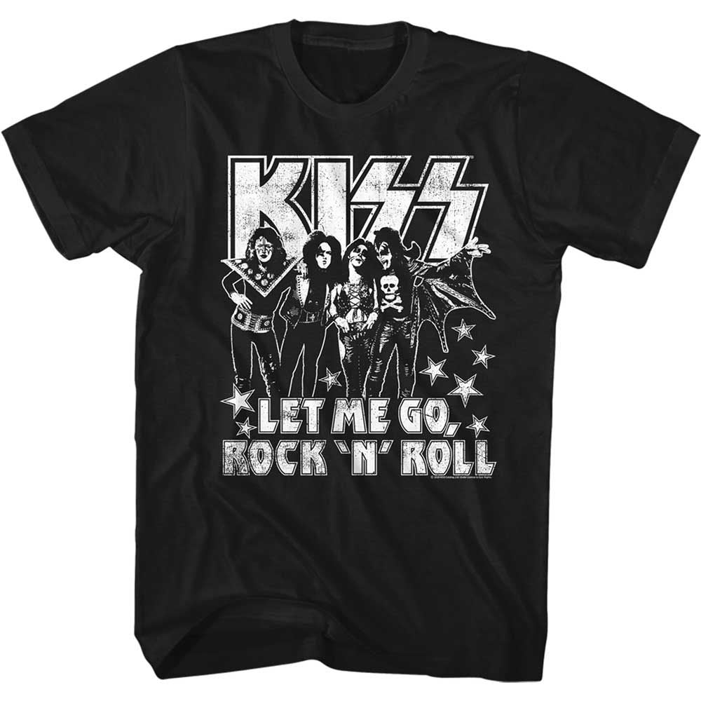 KISS-LETMEGO-BLACK ADULT S/S TSHIRT
