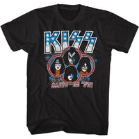 Thumbnail for KISS-ALIVE IN 77-BLACK ADULT S/S TSHIRT