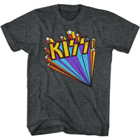 Thumbnail for KISS-KISSSTARS-BLACK HEATHER ADULT S/S TSHIRT