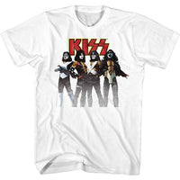 Thumbnail for KISS-KISS BAND-WHITE ADULT S/S TSHIRT