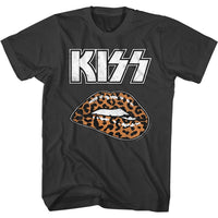 Thumbnail for KISS-LEOPARD LIP-SMOKE ADULT S/S TSHIRT