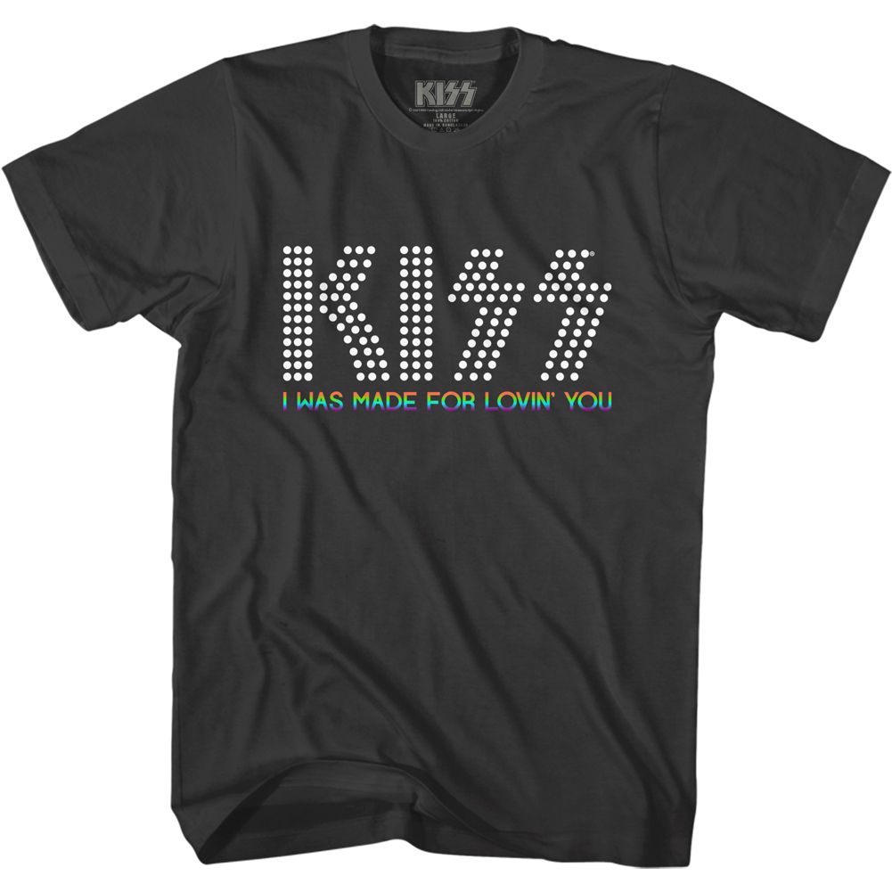 KISS-LOVIN YOU RAINBOW-SMOKE ADULT S/S TSHIRT
