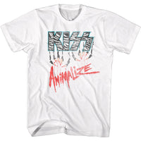 Thumbnail for KISS-ANIMALIZE LOGO-WHITE ADULT S/S TSHIRT