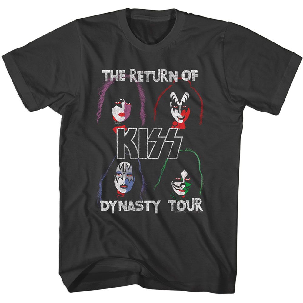 KISS-KISS DYNASTY-SMOKE ADULT S/S TSHIRT