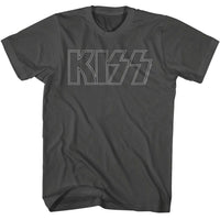 Thumbnail for KISS-KISS OUTLINE-SMOKE ADULT S/S TSHIRT