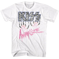 Thumbnail for KISS-KISS ANIMALIZE-WHITE ADULT S/S TSHIRT