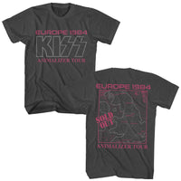 Thumbnail for KISS-KISS EUROPE 1984-SMOKE ADULT S/S TSHIRT