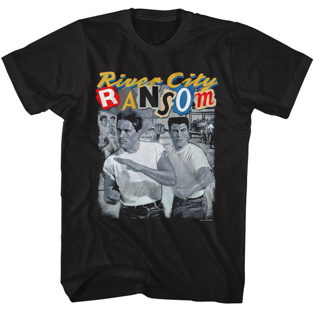 RIVER CITY RANSOM-RIVER CITY RANSOM VINTAGE POSTER-BLACK ADULT S/S TSHIRT