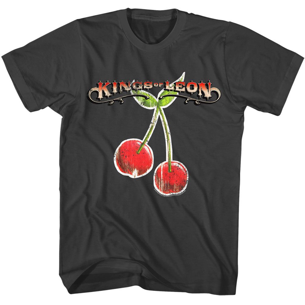KINGS OF LEON-KINGS OF LEON NOVO CHERRIES-SMOKE ADULT S/S TSHIRT