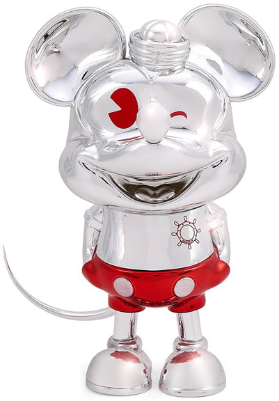 KIDROBOT - D100 MICKEY MOUSE "SAILOR M.in 8in COLLECTIBLE VINYL FIGURE BY PASA- SILVER & RED ELECTROPLATE