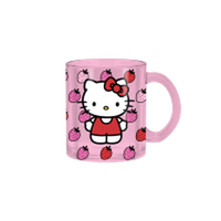 Thumbnail for Hello Kitty Strawberries  17.5oz Glass Coffee Mug – 24 pc ppk ($5.00 each)