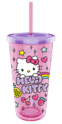Hello Kitty Rainbow Treats and Stars  32oz Confetti Cold Cup – 12 pc ppk ($7.50 each)
