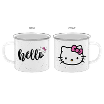 Hello Kittly Hello  21oz Enamel Camper Mug – 24 pc ppk ($5.75 each)