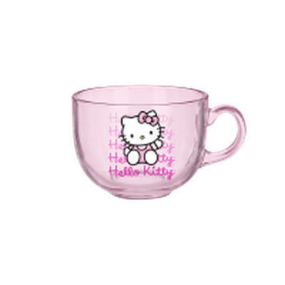 Hello Kitty Gradient  16oz Glass Coffee Mug – 24 pc ppk ($4.50 each)