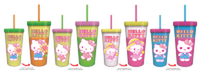 Thumbnail for Hello Kitty Garden Doodle  24oz 4 pack Color Change Plastic Tumbler – 12 pc ppk ($8.00 each)