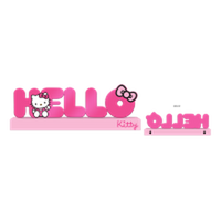 Thumbnail for Hello Kitty Kindness  Die Cut Metal Word Sign 4.3