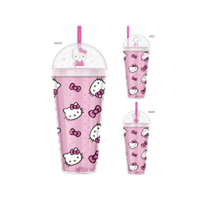 Thumbnail for Hello Kitty Tossed Face Bows And Dots  24oz Dome Top Travel Tumbler – 12 pc ppk ($8.50 each)