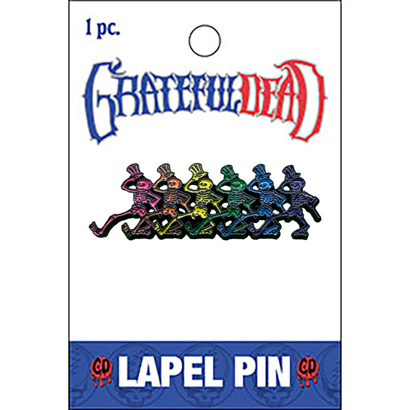Grateful Dead Dancing Skellys 1.5" Lapel Pin - 3 pc prepack